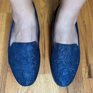 Aerosoles Betunia Loafers - Blue lace - 10.5
